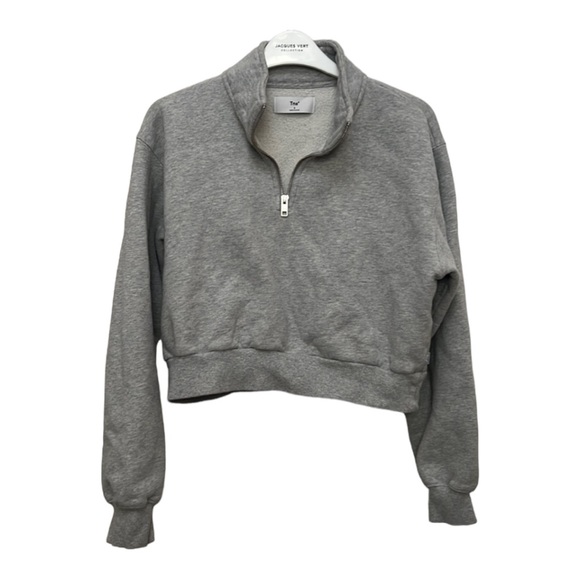 Aritzia TNA Grey Half Zip - Picture 1 of 10